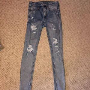 high rise jeans